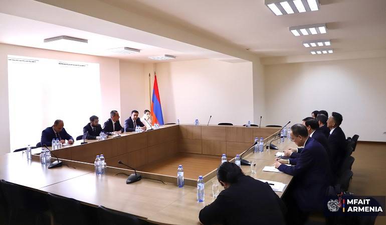 Deputy Minister of Foreign Affairs and International Trade of Armenia received the delegation of the National People's Congress of China