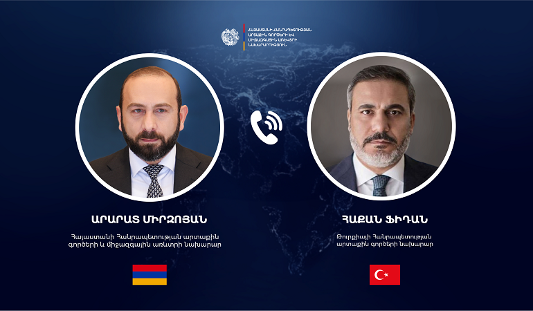 Հայաստանի ԱԳՄԱ նախարարի հեռախոսազրույցը Թուրքիայի ԱԳ նախարարի հետ
