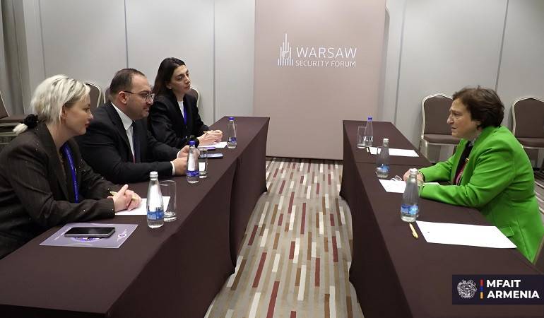 ՀՀ ԱԳՄԱՆ գլխավոր քարտուղարի հանդիպումը Լեհաստանի Միջազգային հարաբերությունների կենտրոնի նախագահի հետ