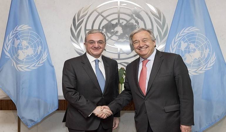 Phone conversation of Foreign Minister Zohrab Mnatsakanyan with António Guterres, the Secretary General of the United Nations