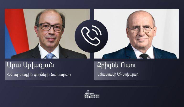 Phone conversation of  Foreign Minister Ara Aivazian with Foreign Minister of Poland