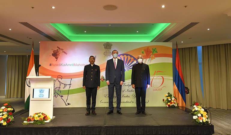 Armen Grigoryan participated in the event dedicated to the 75th anniversary of the Independence of India