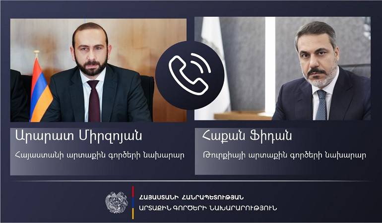 Հայաստանի և Թուրքիայի ԱԳ նախարարների հեռախոսազրույցը