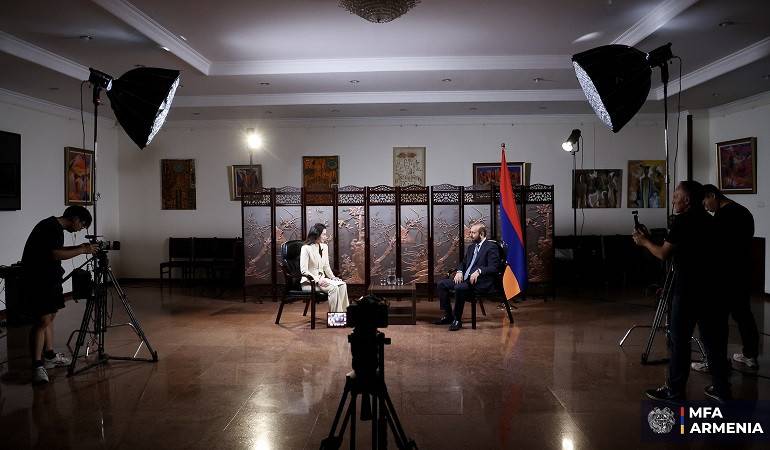 ՀՀ արտաքին գործերի նախարար Արարատ Միրզոյանի հարցազրույցը Չինաստանի կենտրոնական հեռուստատեսությանը (CGTN)