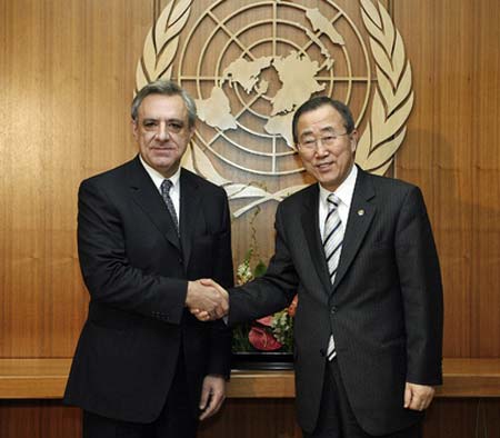 Armenia's Foreign Minister Meets with New UN Secretary General Ban-ki Moon